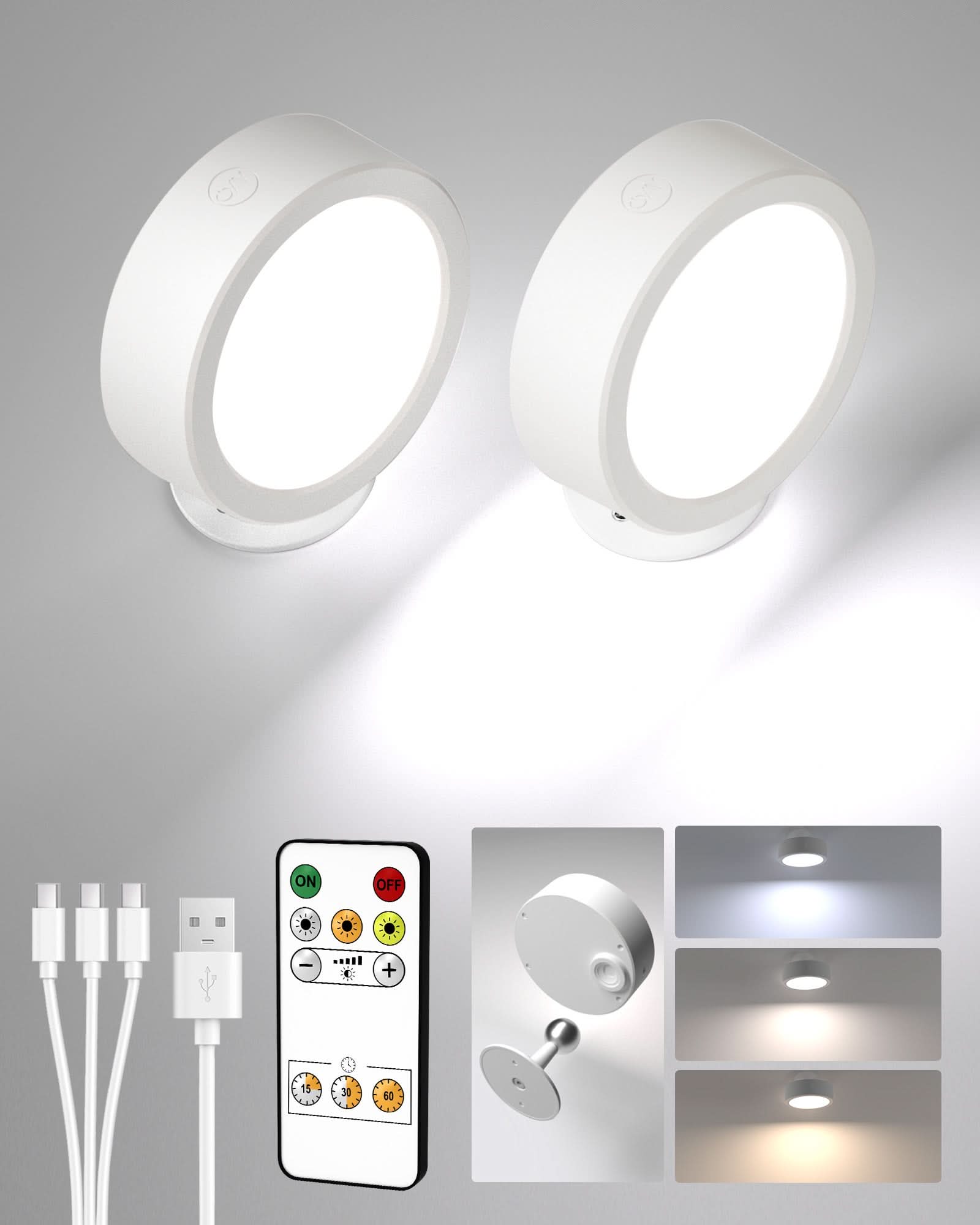 EZVALO LED Wall Mounted Lights 3 - pack*10 - EZVALO