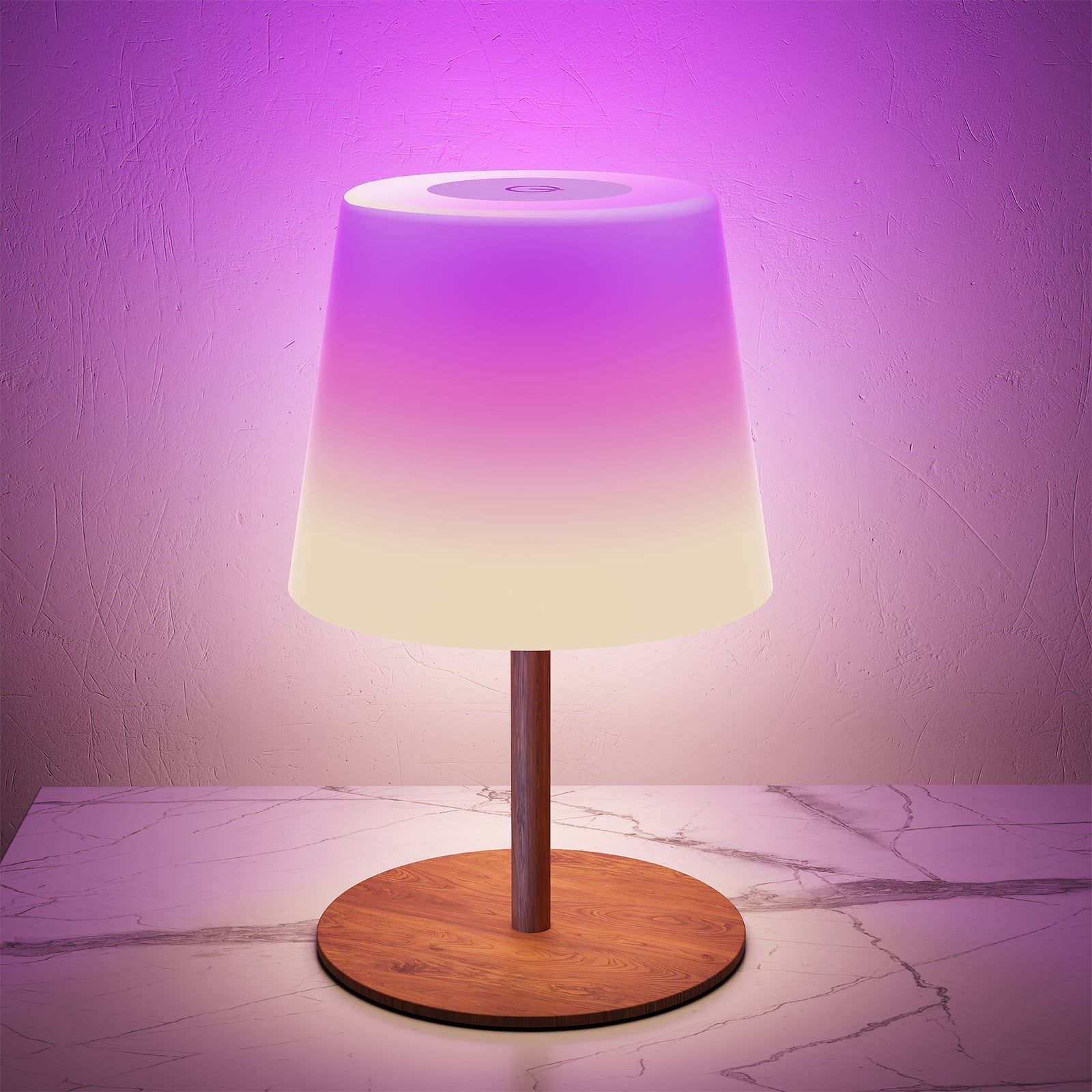 EZVALO Outdoor Cordless Table Lamp, IP65 Waterproof 4500mAh Rechargeble Shower Lamp, Dimmable Touch Lamp, LED Night Light Lamp for Bathroom Patio Camping Restaurant Home - EZVALO