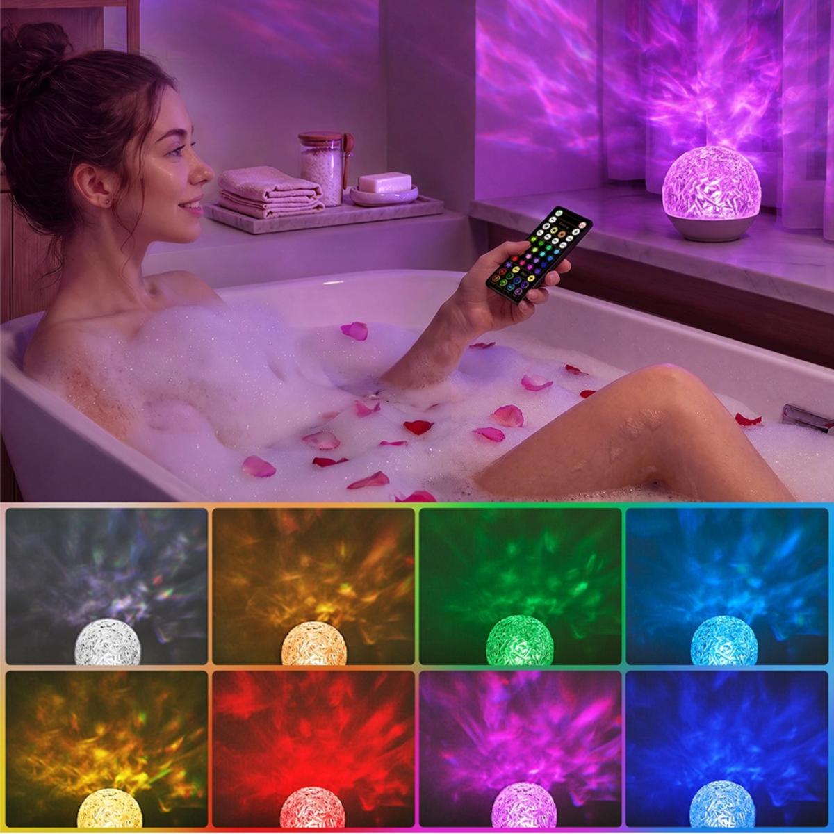 EZVALO Spa-Like RGB Shower Lamp - EZVALO