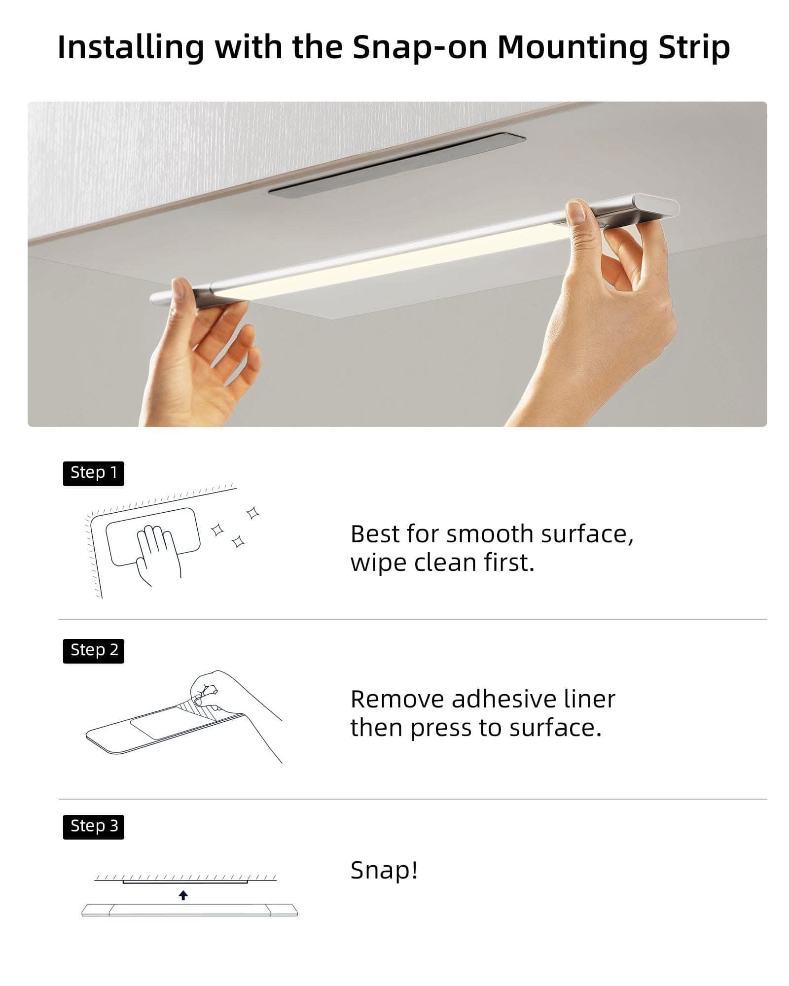 Motion sensor light installation steps, simple to get started disassembly without leaving marks